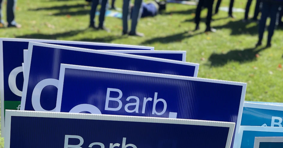 Knock Doors with Barb Conley in Inverness Township!