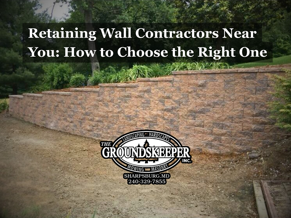 retaining wall contractors near you how to choose the right one