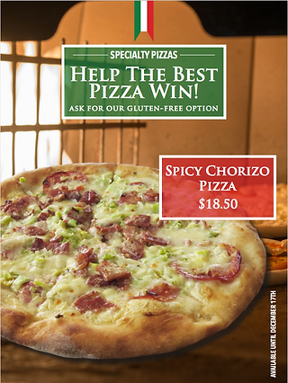Spicy Chorizo Pizza