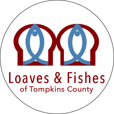 logo of two bread loaves and two fishes