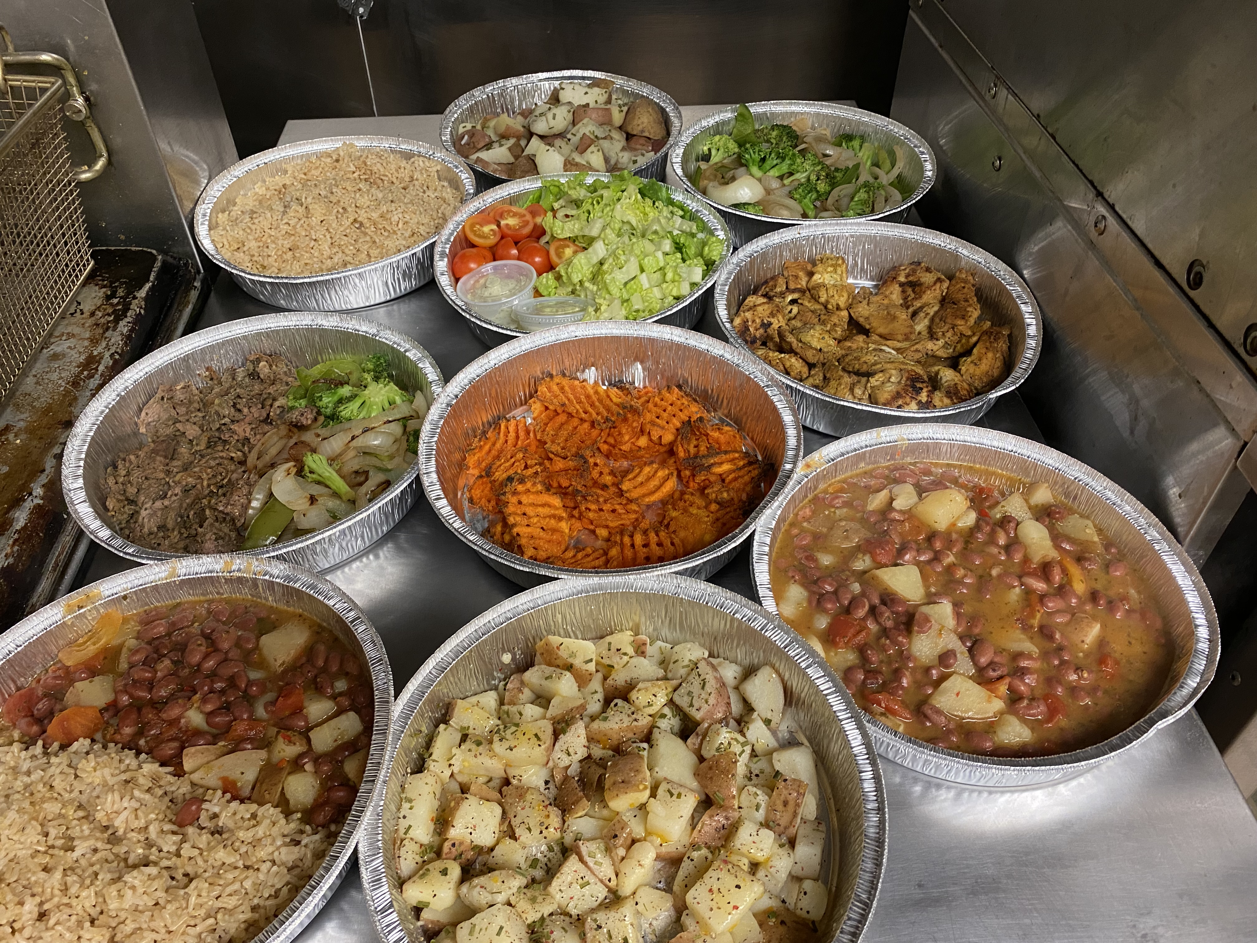 Arranged Food and Objects