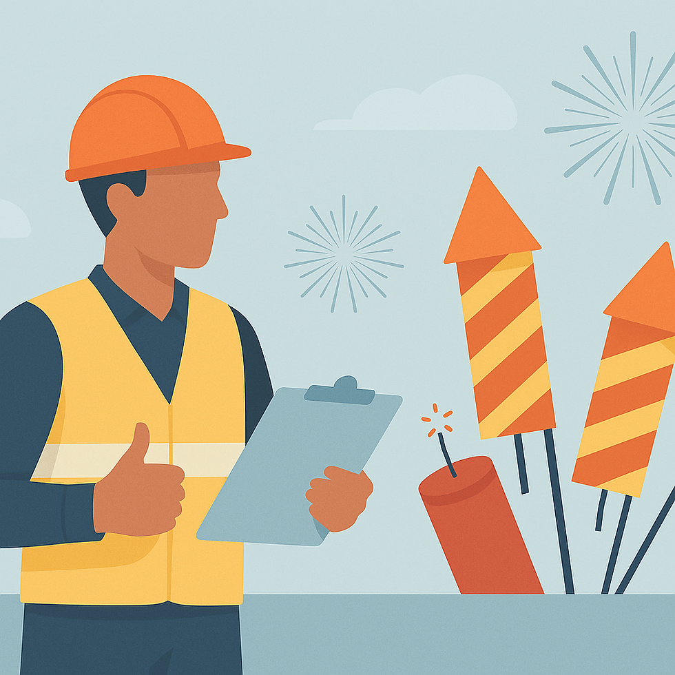Segurança em Fogos de Artifício: Boas Práticas para Profissionais