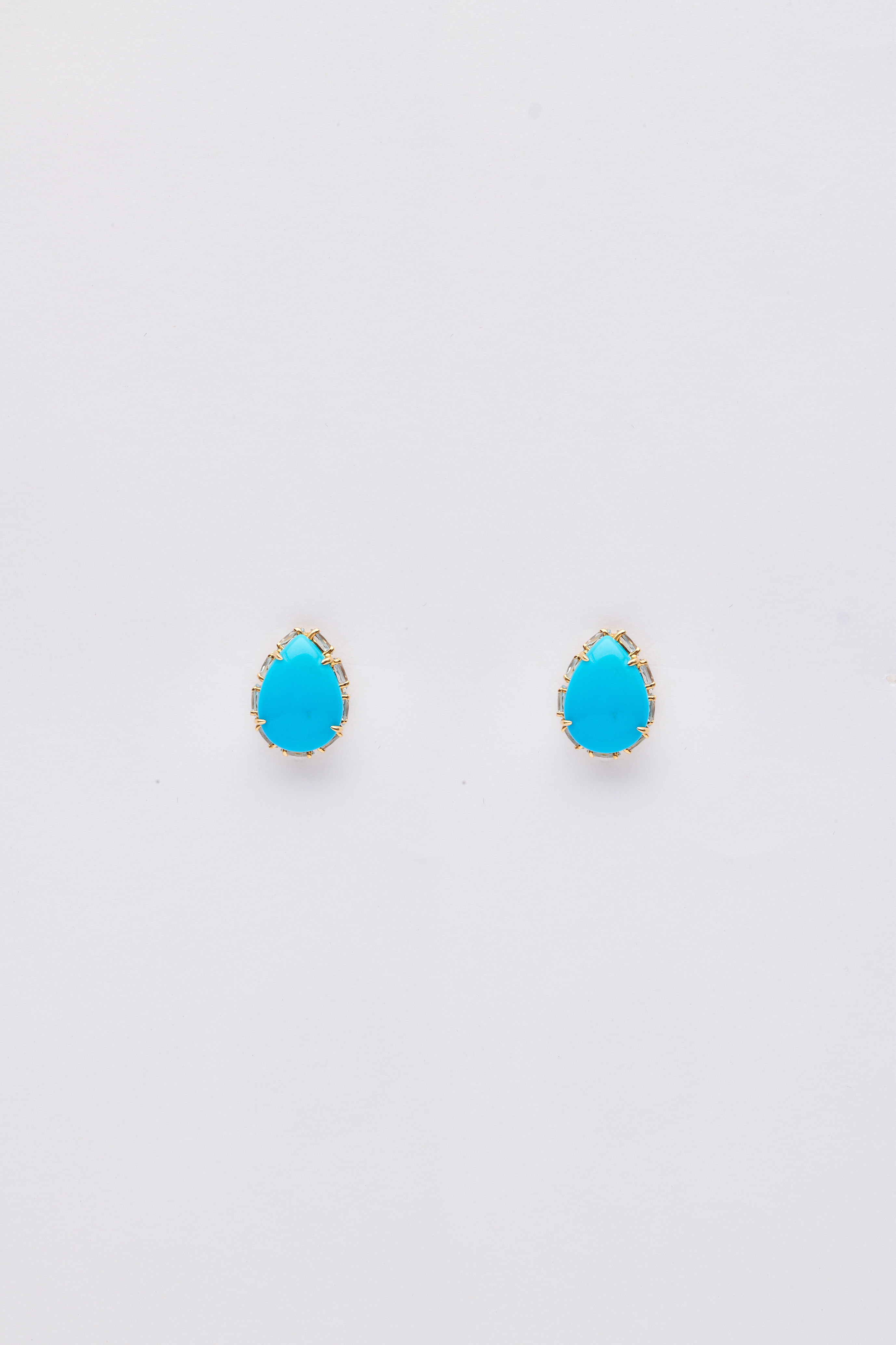 Brinco Gota Turquesa