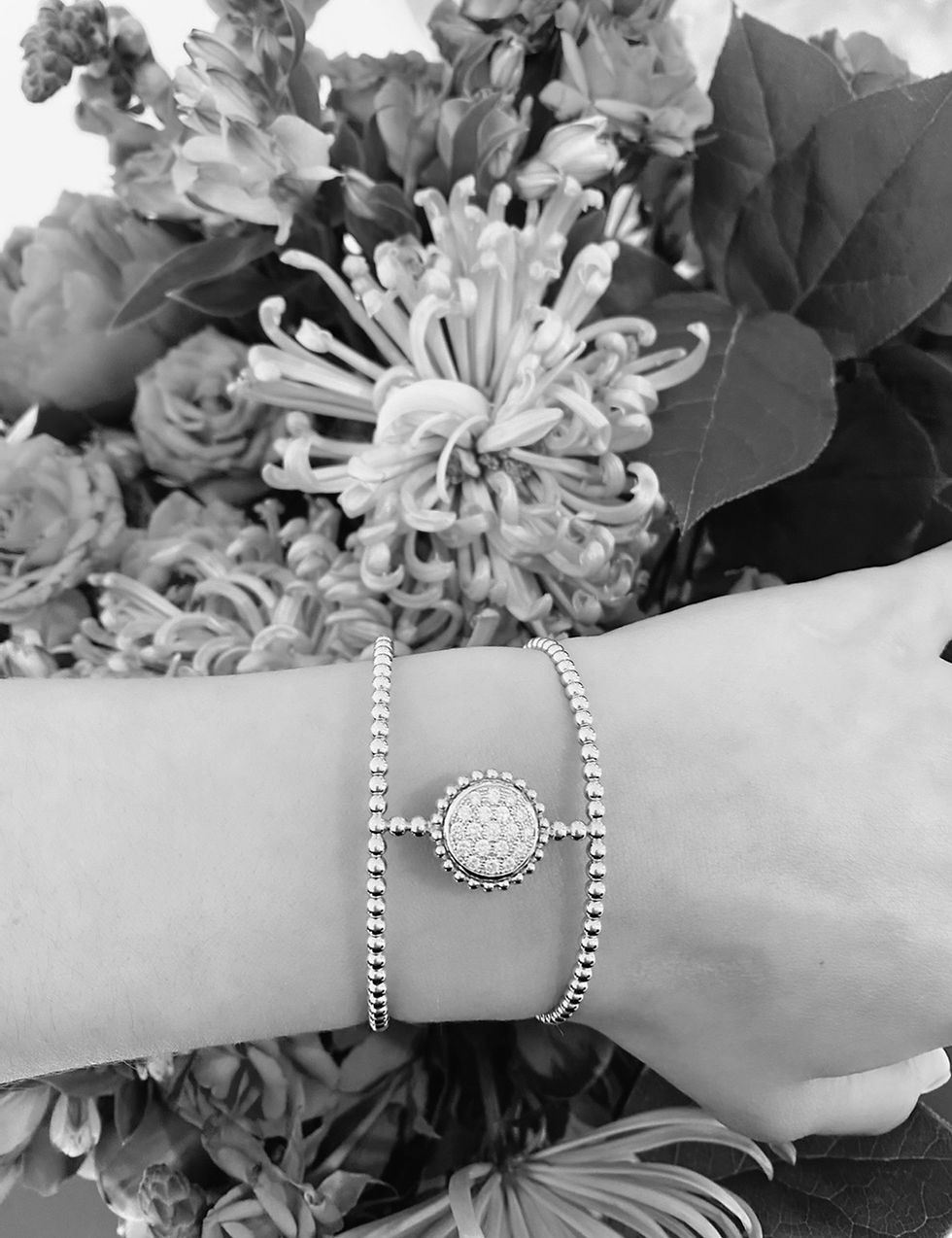 Beads Bracelet with Diamond