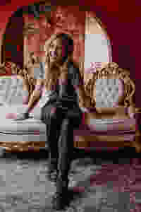 artist photo of Tessa Matsis Smith after wrapping up a hair photoshoot