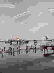 Ryan Air rescue planes loading passengers in Marrakech Morocco before borders closed in March 2020 due to COVID-19