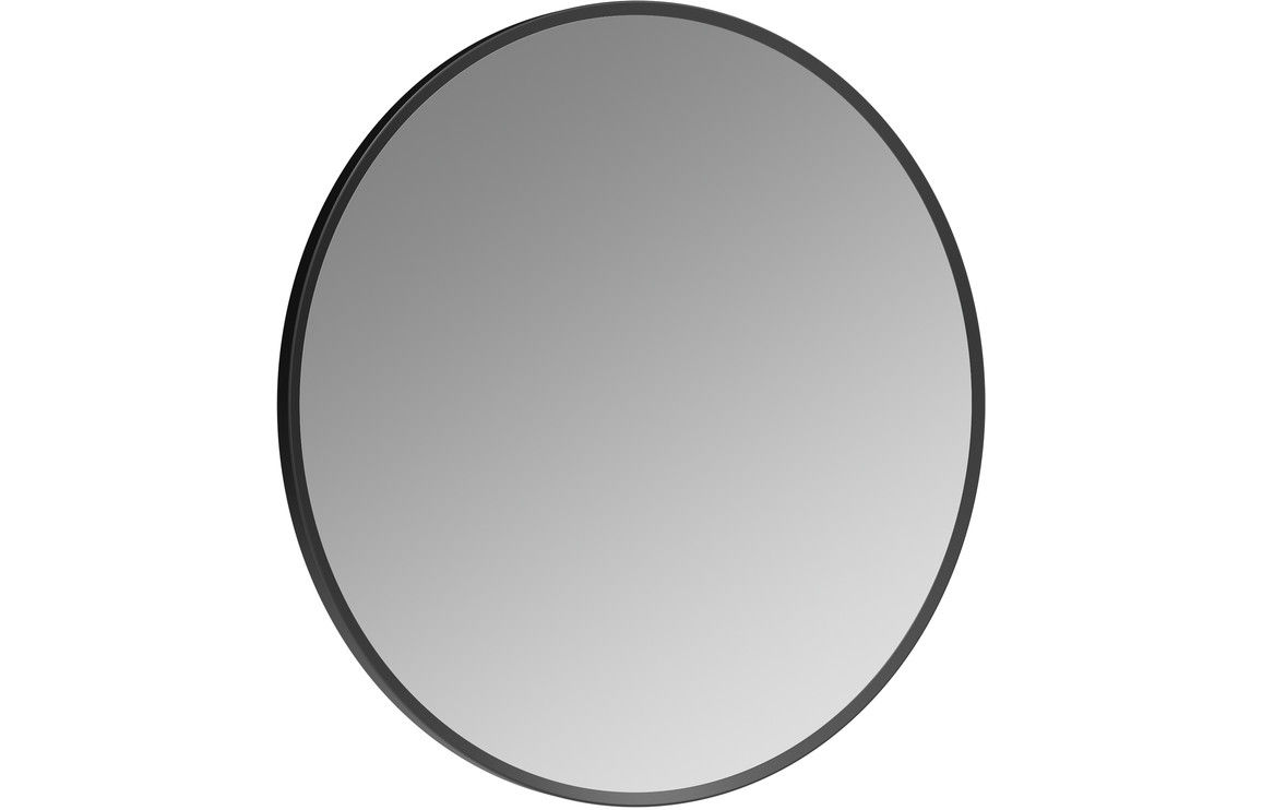 Carlo 500mm Round Mirror - Matt Black