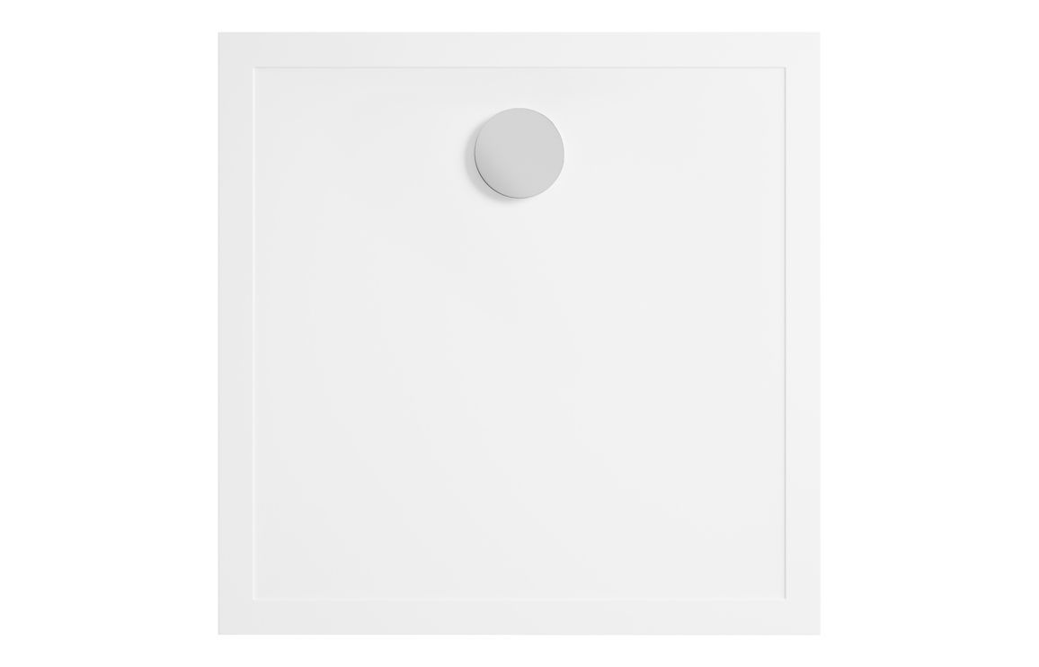 25mm Anti-Slip Ultra-Slim 800mm Square Tray & Waste