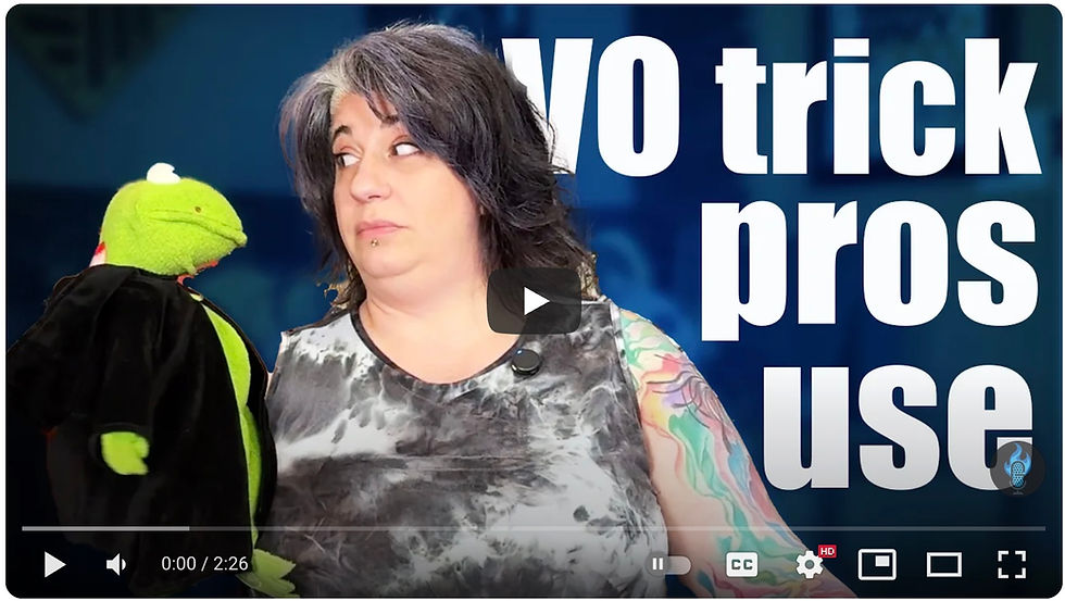 You Might Be a Voice Actor If...