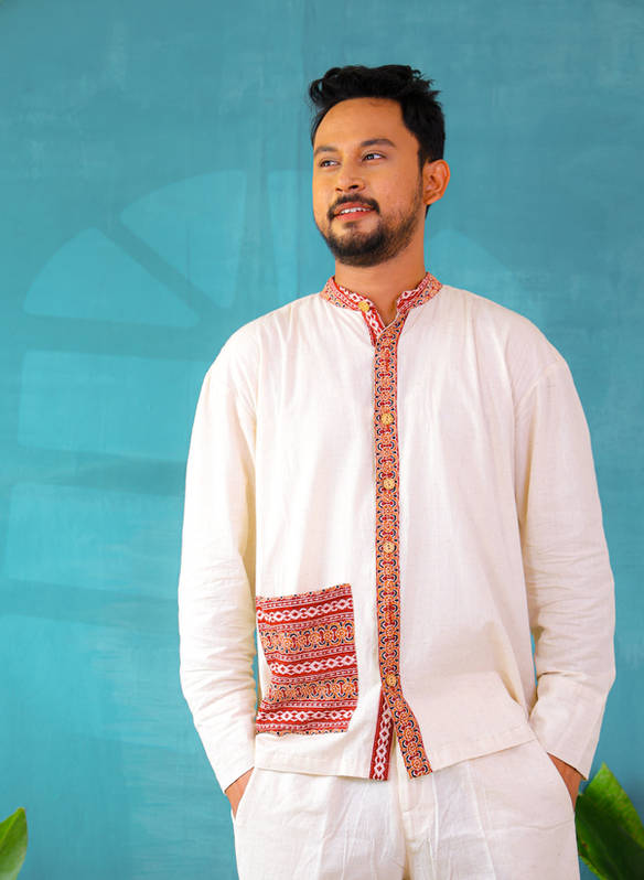 Shonkho Pradeep Men's Shacket
