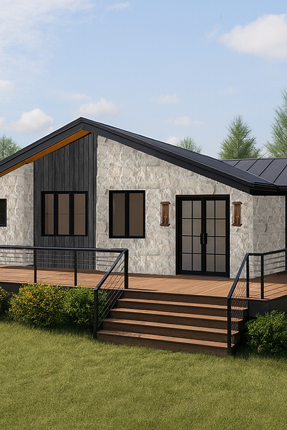 Exterior Render Black with Stone.png