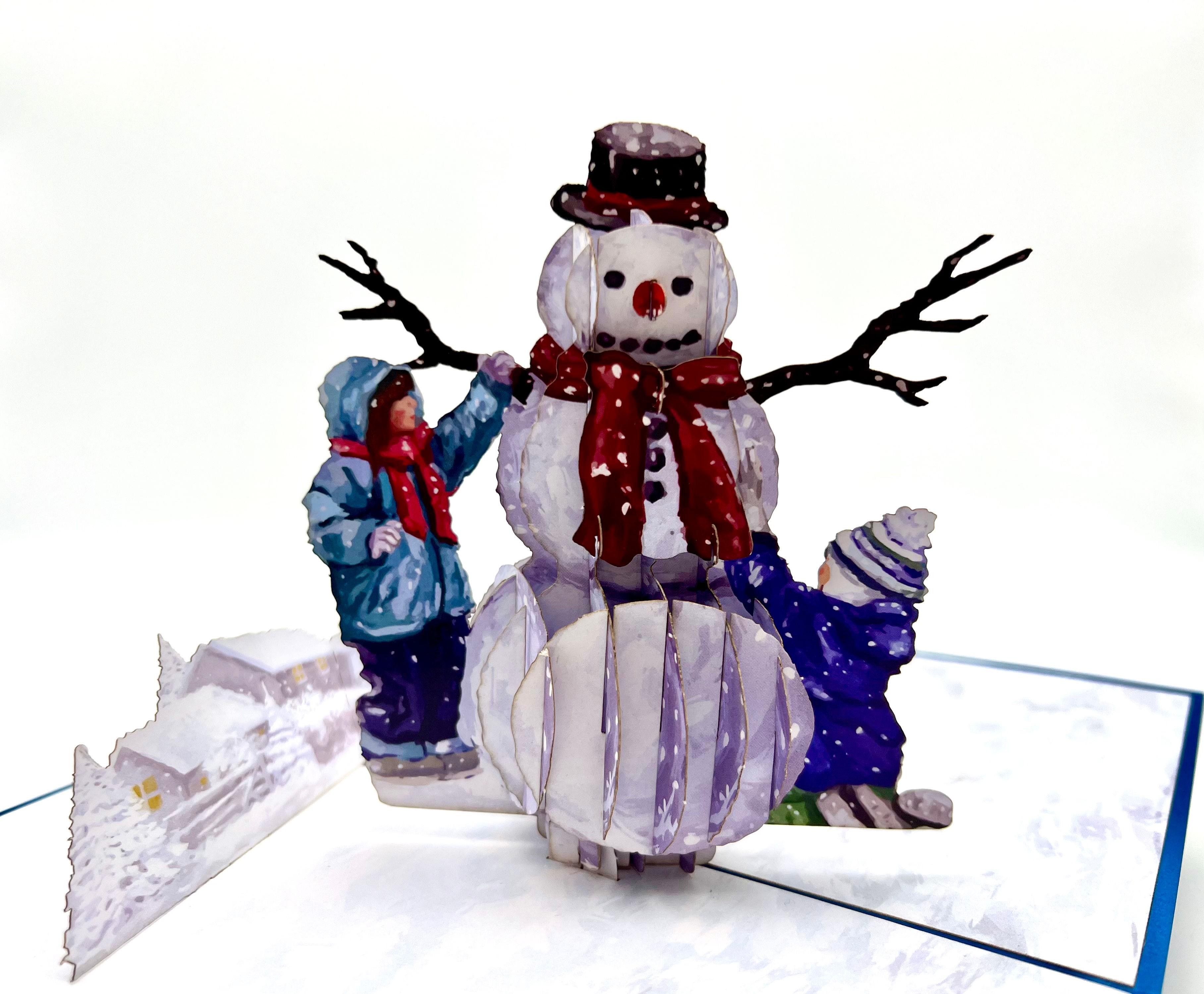 Snowman and pop up card