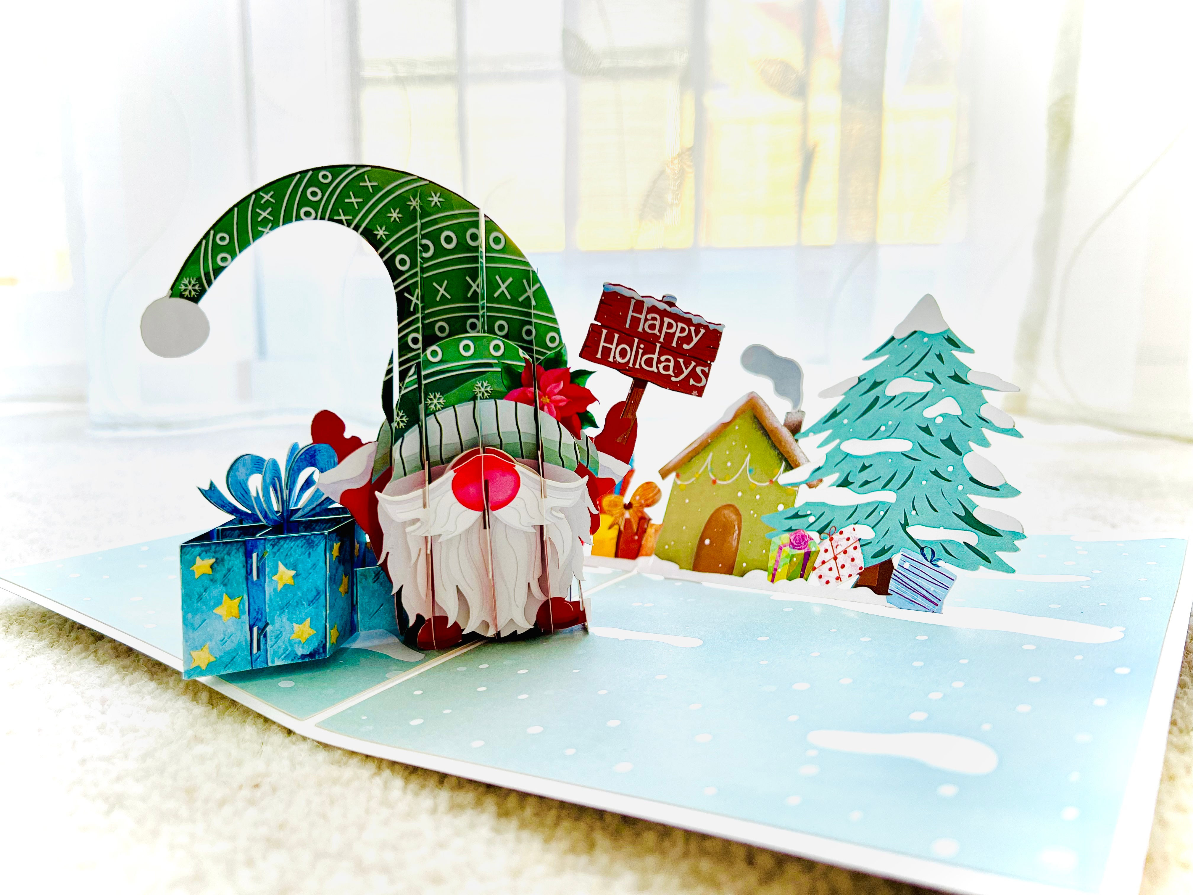 Gnome pop up card