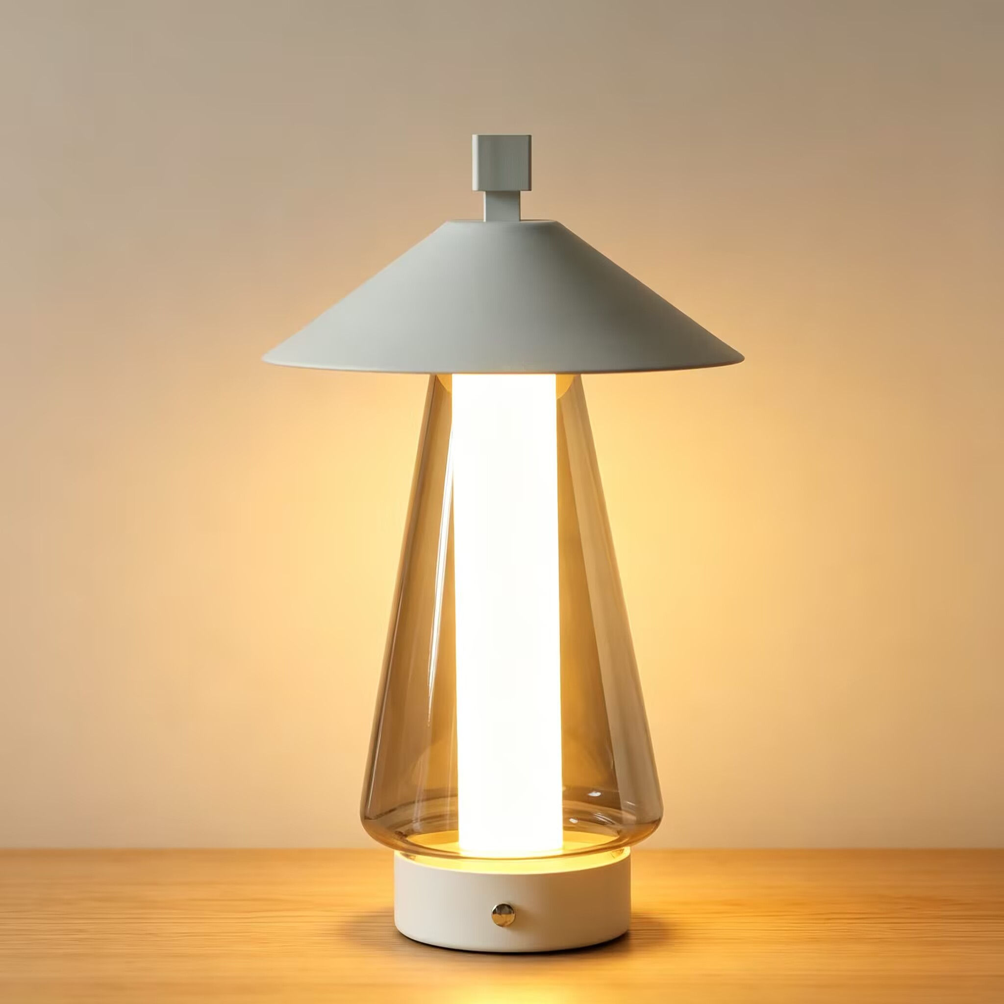 Cordless Rechargeable Bedside Table Lamp 11 Inch Touch Dimmable Lamp Dual 3000K/