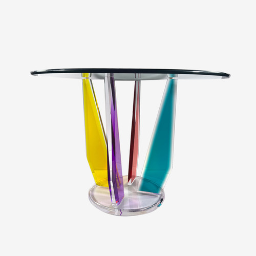 Acrylic Base Side Table | Ferrell & Company