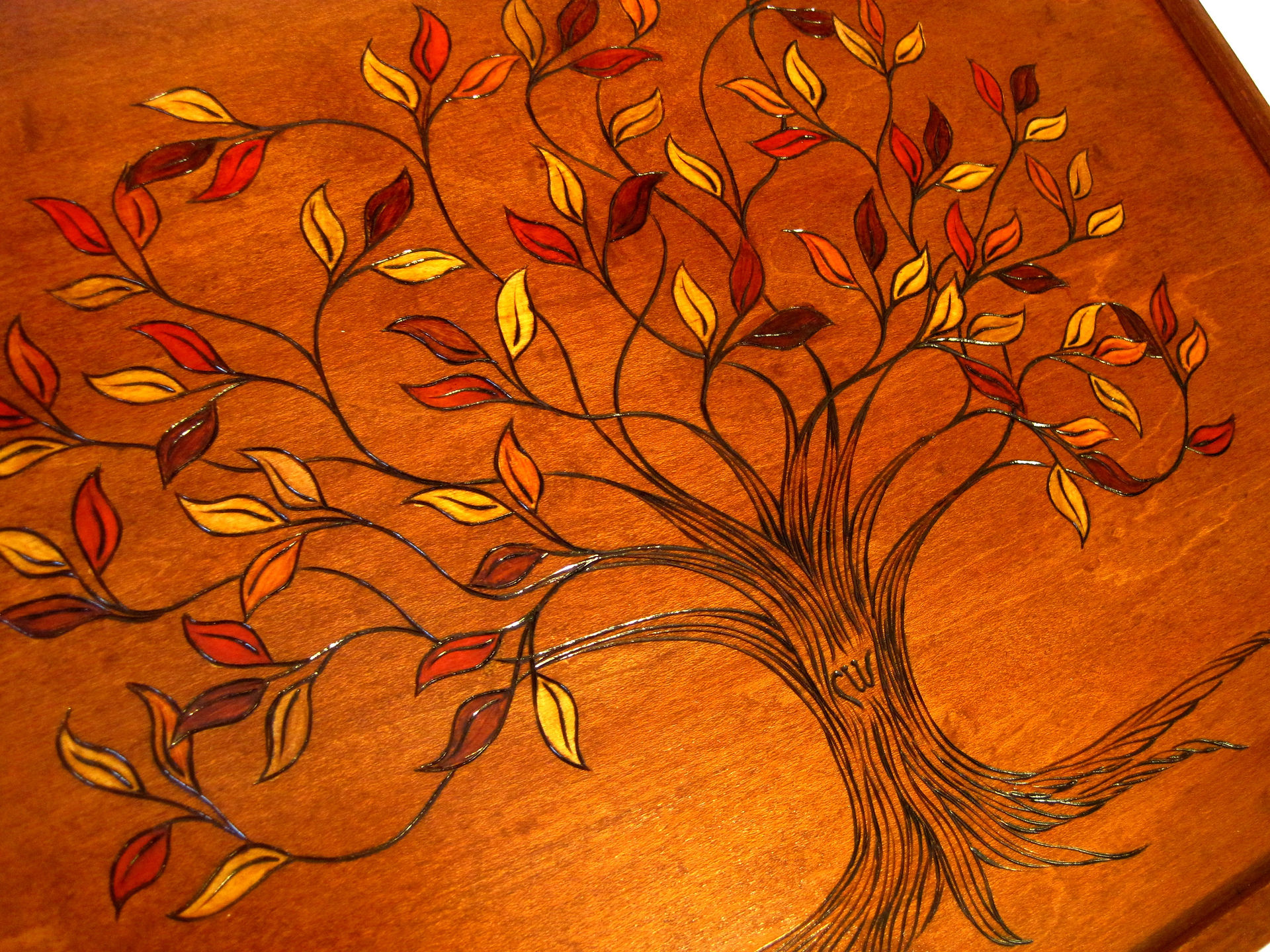 Autumn Tree of Life Valet Chest