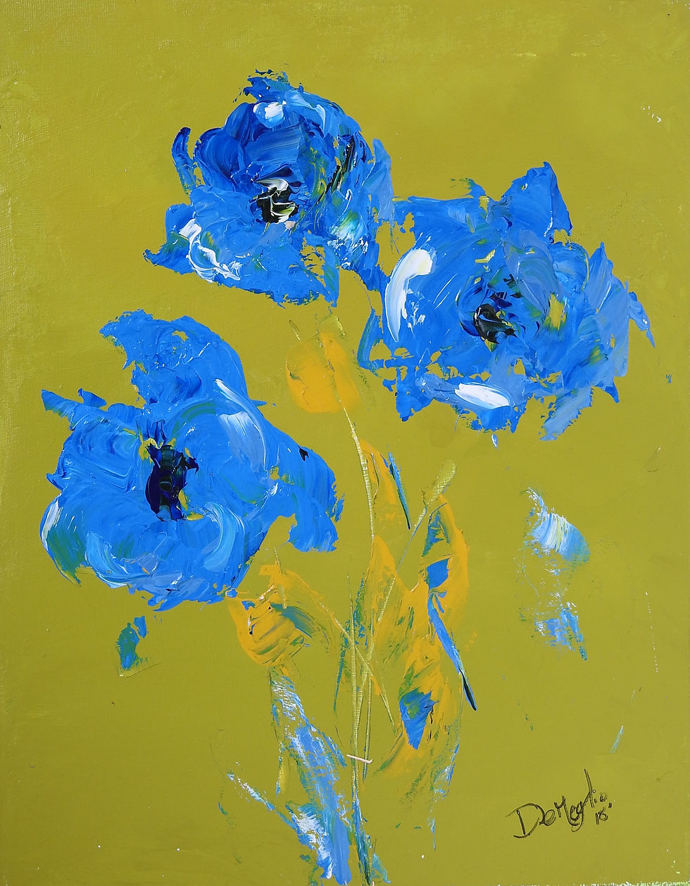 Poppies in Blue