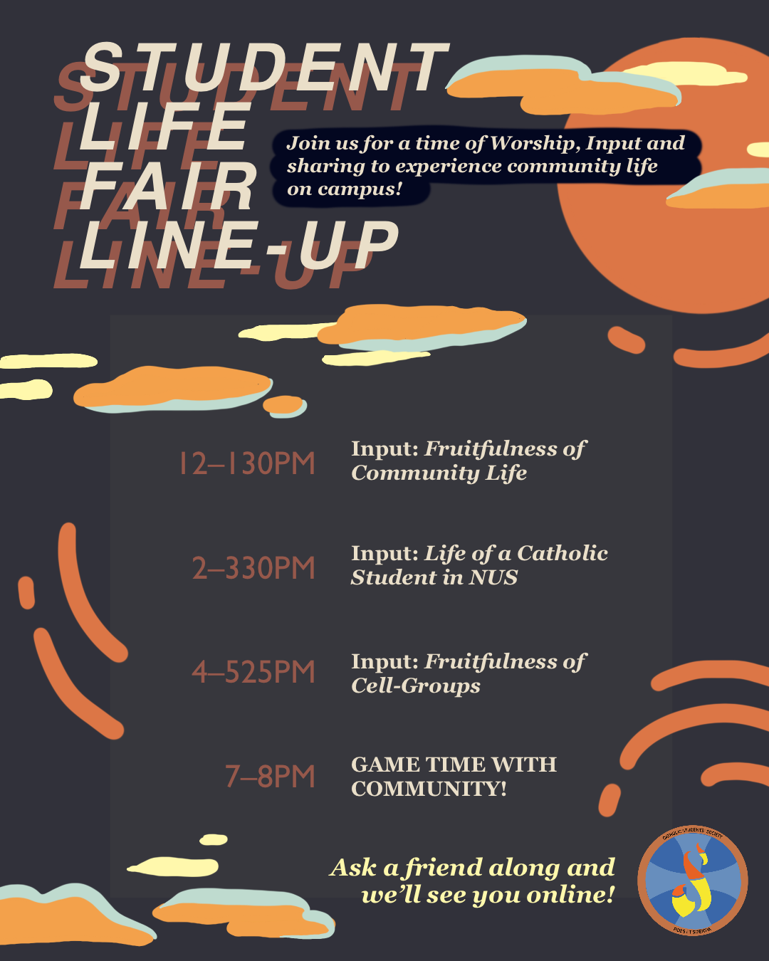 Student Life Fair Line-up