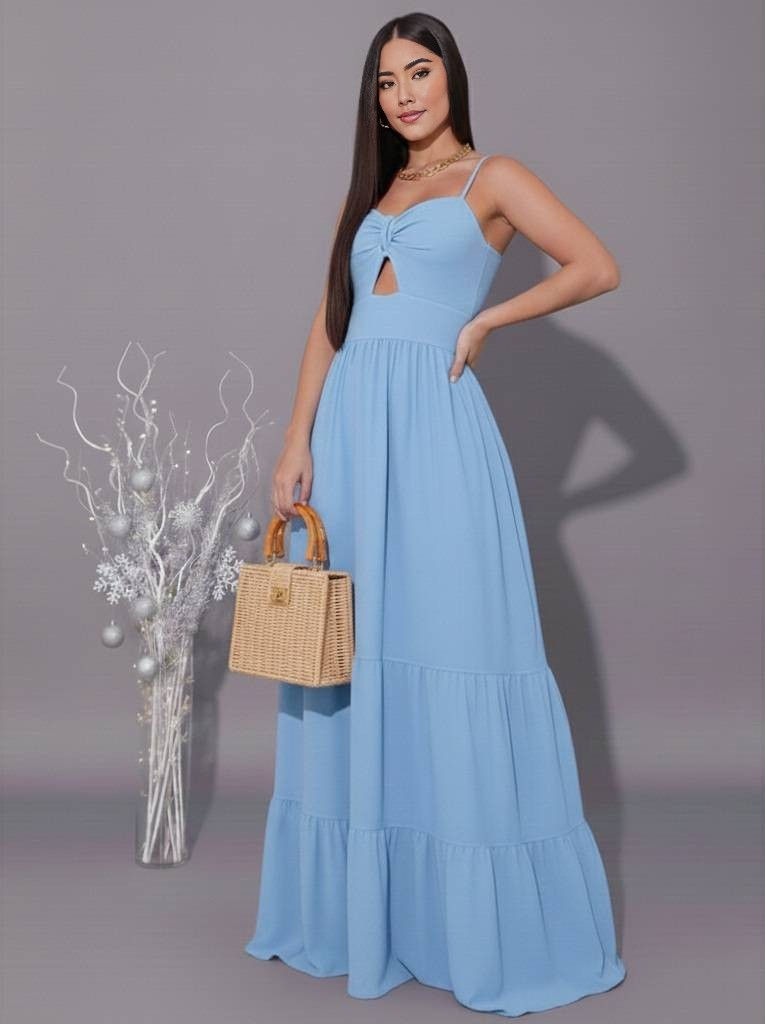 Miniatura: Vestido Longo Duna com Bojo • com forro • Feminino