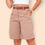 Miniatura: Bermuda de Alfaiataria Feminina com Cinto – Shorts Social em Linho | Moda Fem.