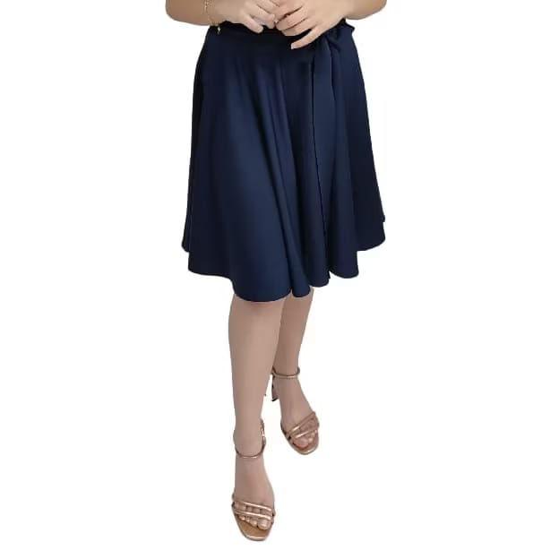 Miniatura: Saia Laço Godê Duplo Infantil Moda evangélica