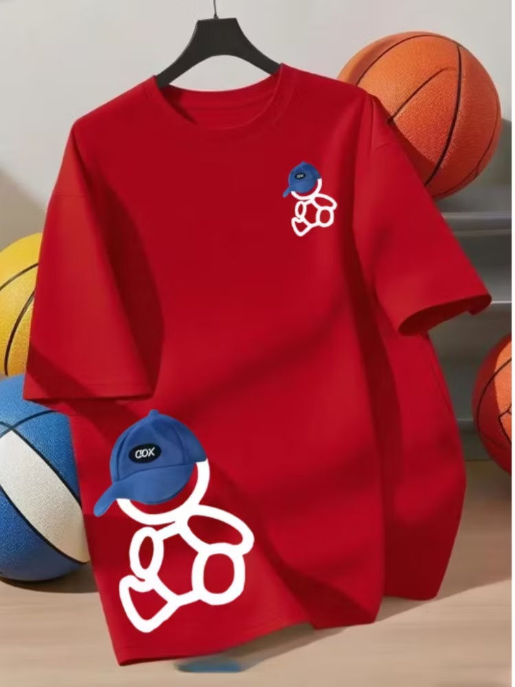 Miniatura: Camiseta Infantil Masculina – Estampa Bonequinho com Boné