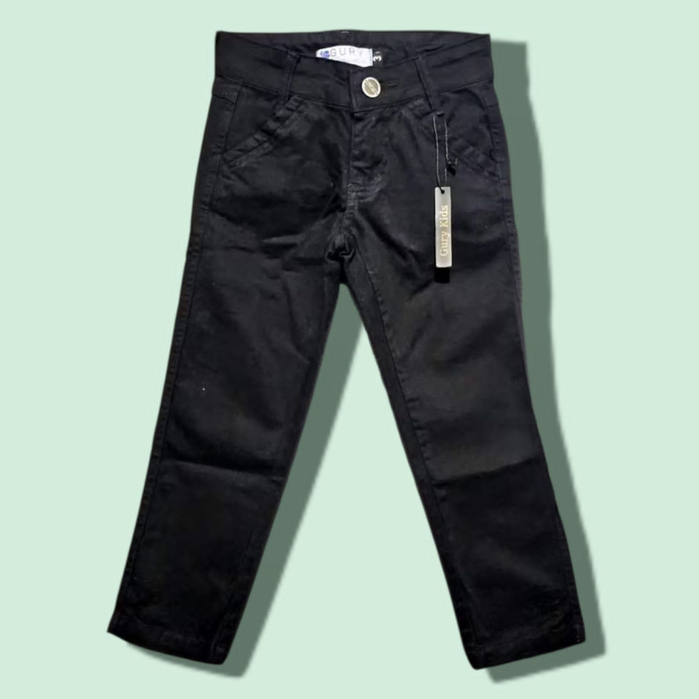 Miniatura: *Calça brim Menino Infantil Com Regulagem e Elastano*