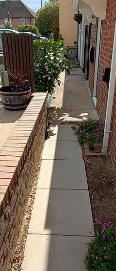 front of house view from the right hand side