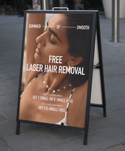 In-store Signage for Ideal Image brand