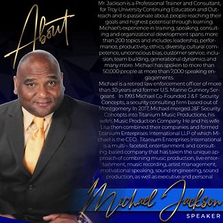 Michael Jackson's Speaker bio