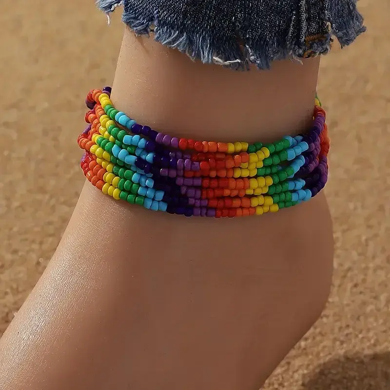Chakra/Rainbow Anklet - Adjustable