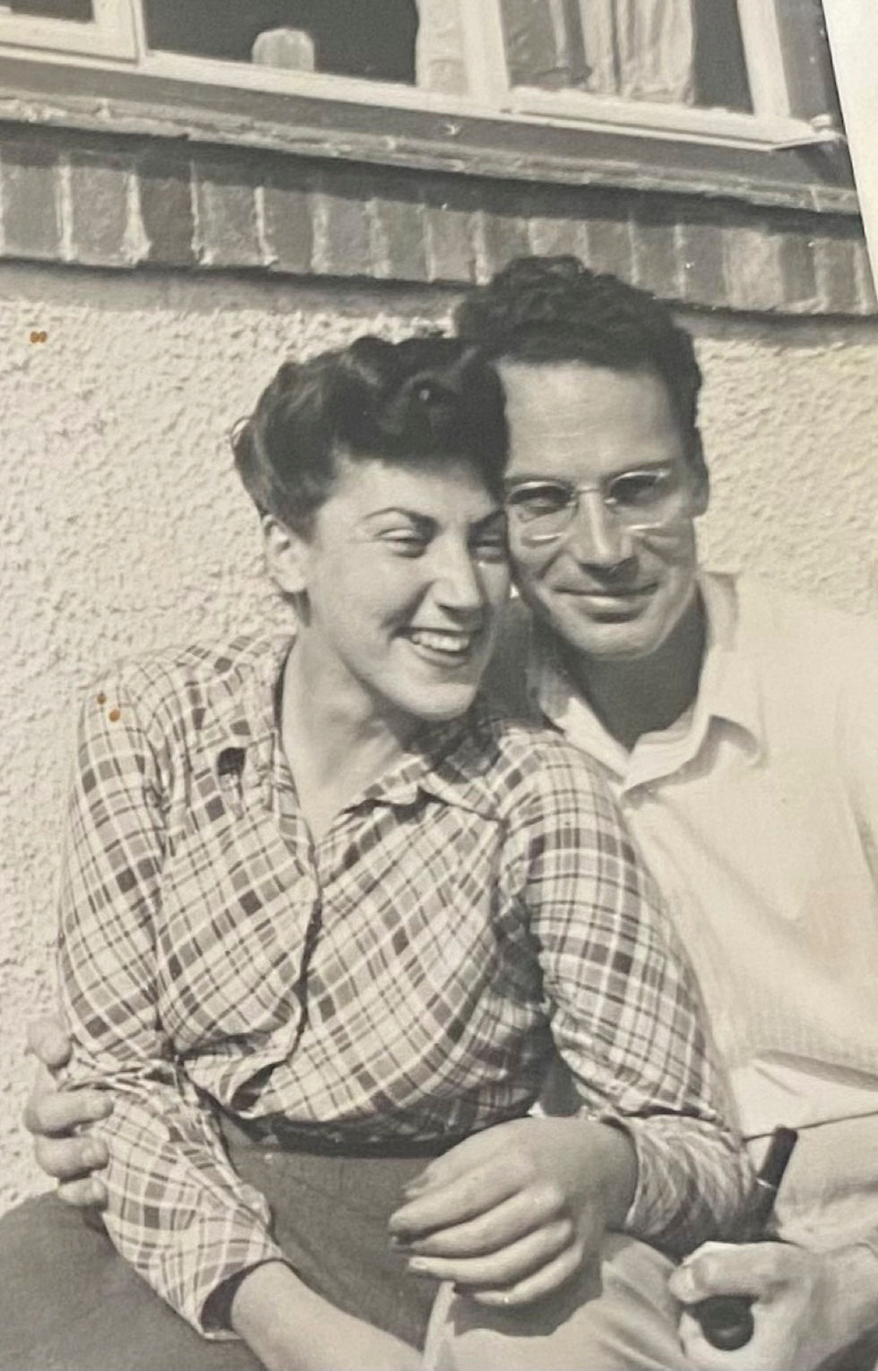My father and his sister Ditta reunited in Bideford, summer 1946