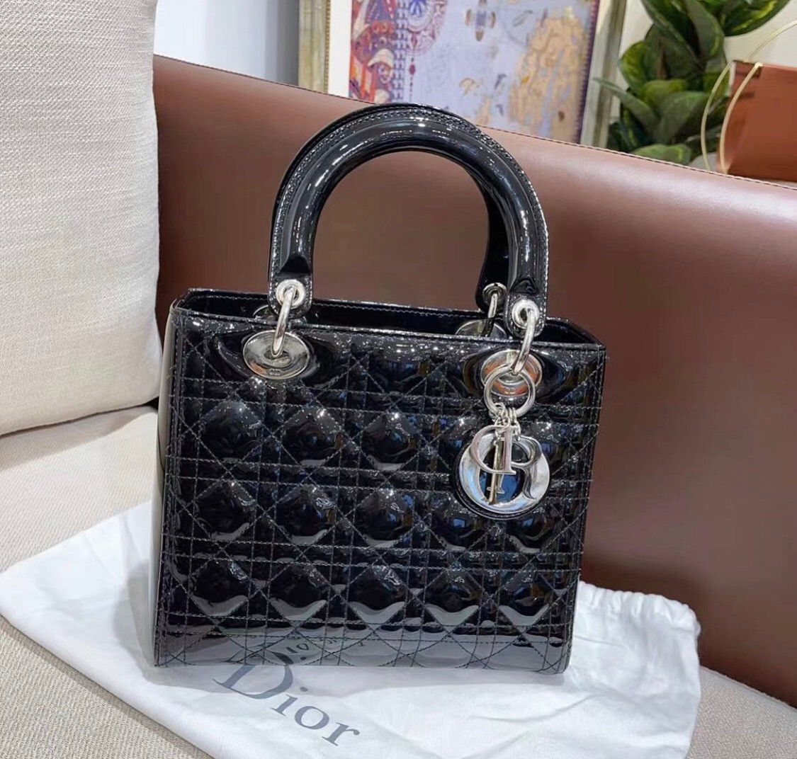 LADY DIOR MEDIUM BLACK