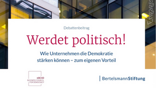CPR-Debatte mit Business Council for Democracy und Bertelsmann Stiftung
