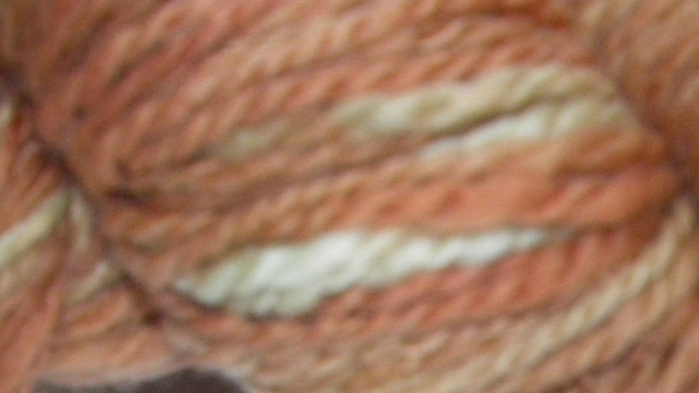 Thumbnail: Warm brown merino yarn close-up
