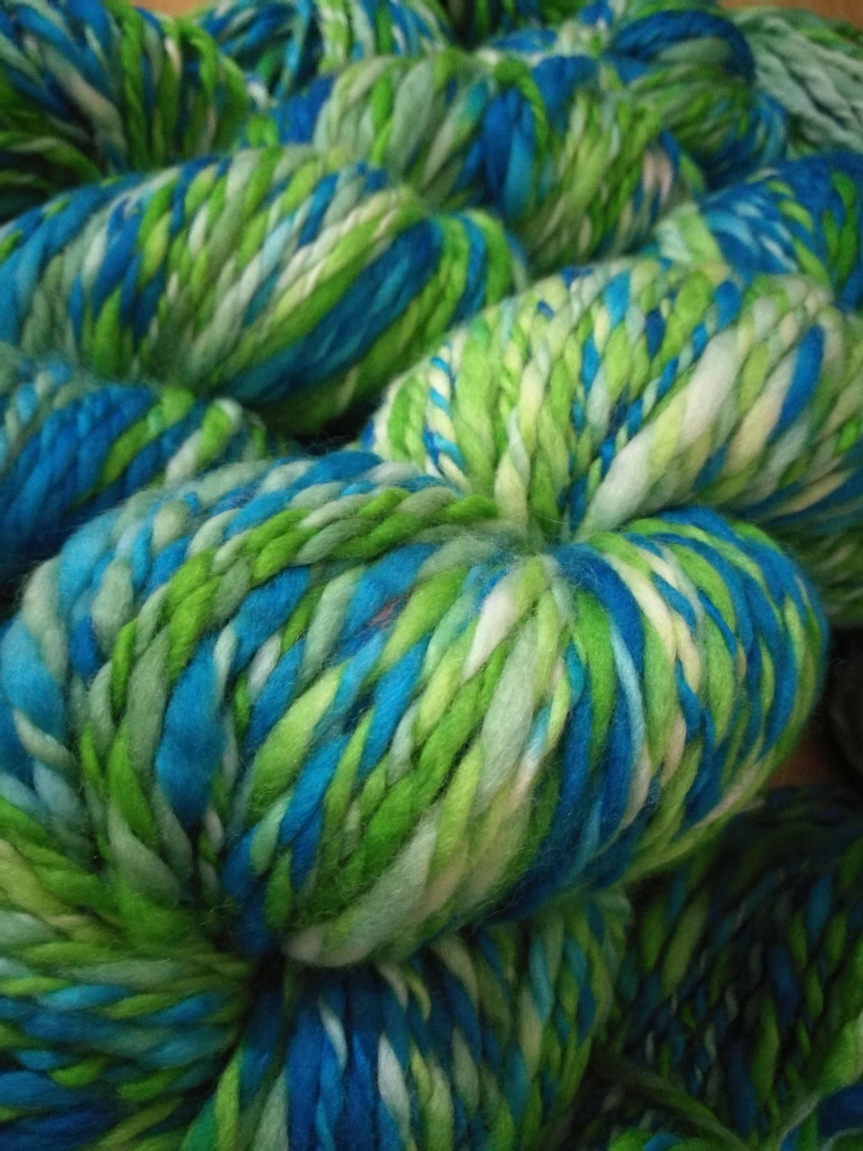 Triple Mint merino yarn