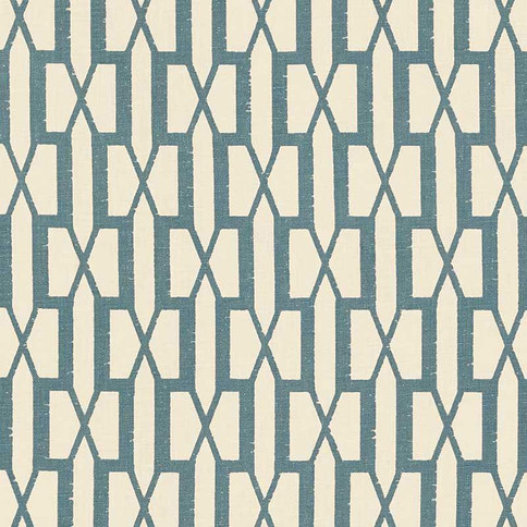 Belvedere Fabric - Grenney Greig - Peacock Blue