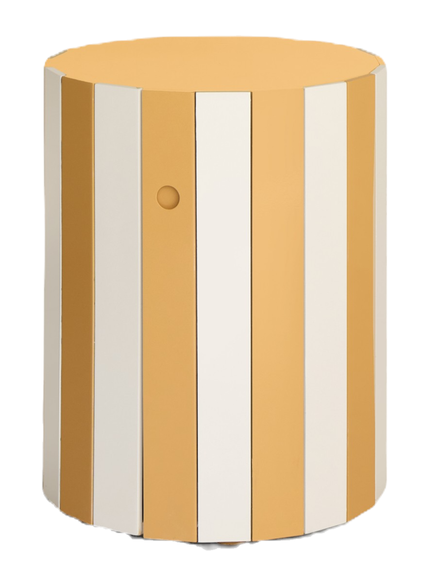 Christabel Hart Striped Lacquered Furniture and Tableware