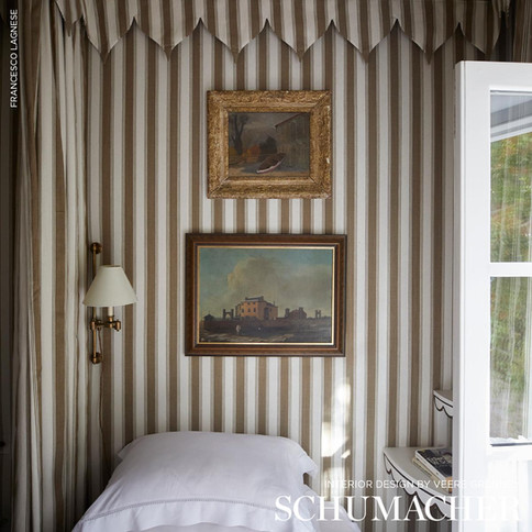 Rafe Strip Fabric - Berber Brown - Grenney Greig