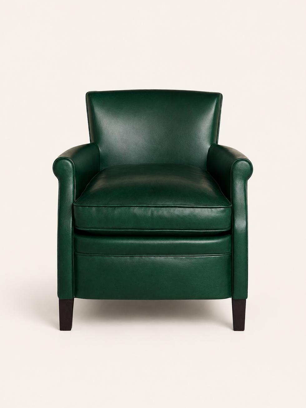 Green Leather Club Chair