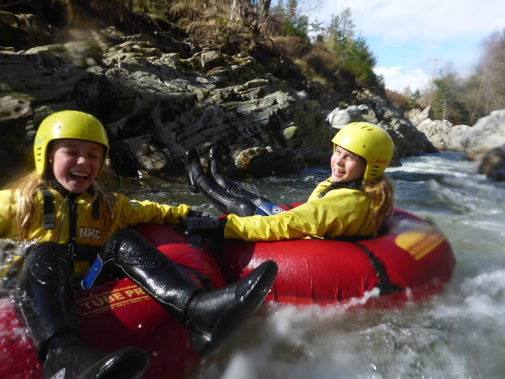 white water tubing cwdor estate cairngorms