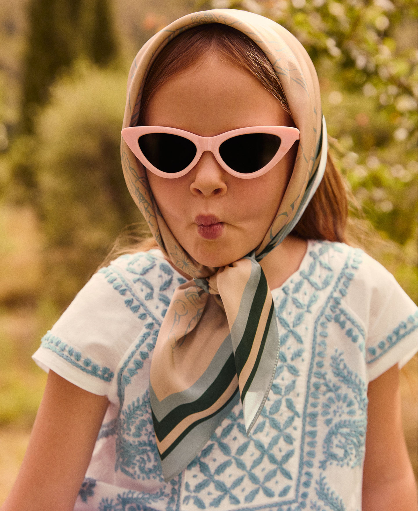 Sofia Embroidered Dress | Girls' Tunic Dress | 100% Cotton | Villa Cetinale