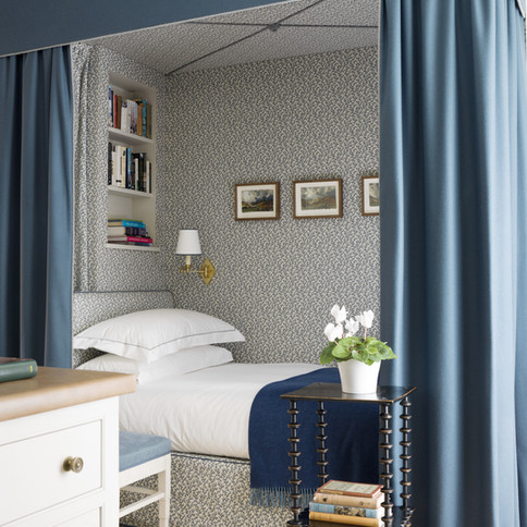Grenney Greig Wallpaper Wallcovering - Folly - Peacock Blue