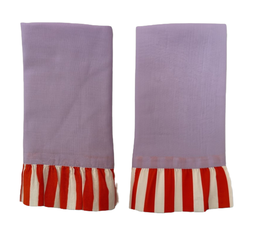 Christabel Hart Striped Lacquered Furniture and Tableware