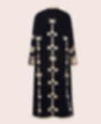 Velvet Kimono Robe - Midnight Blue - Villa Cetinale