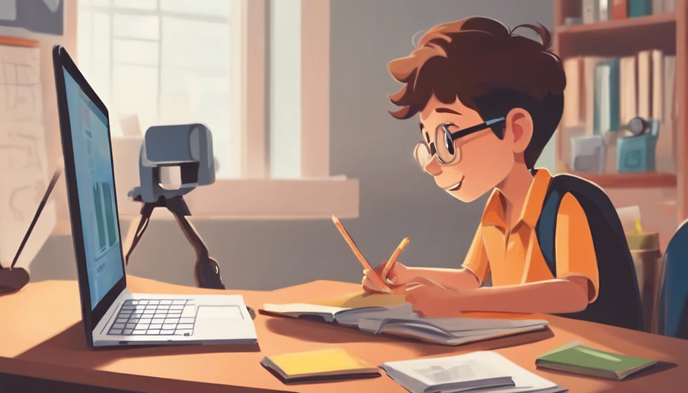 Child doing homework