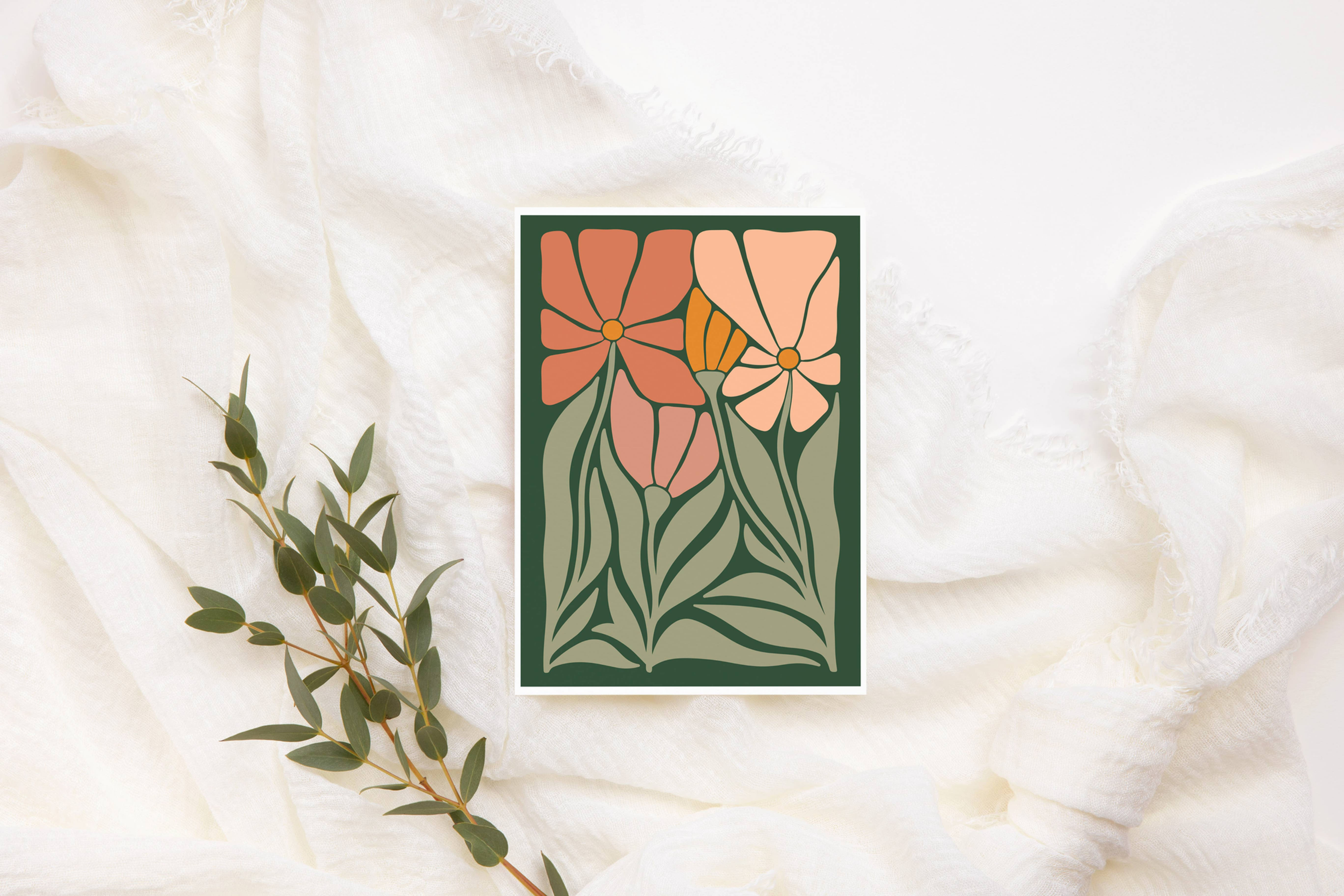 Floral Greeting Card | Flower Birthday Card