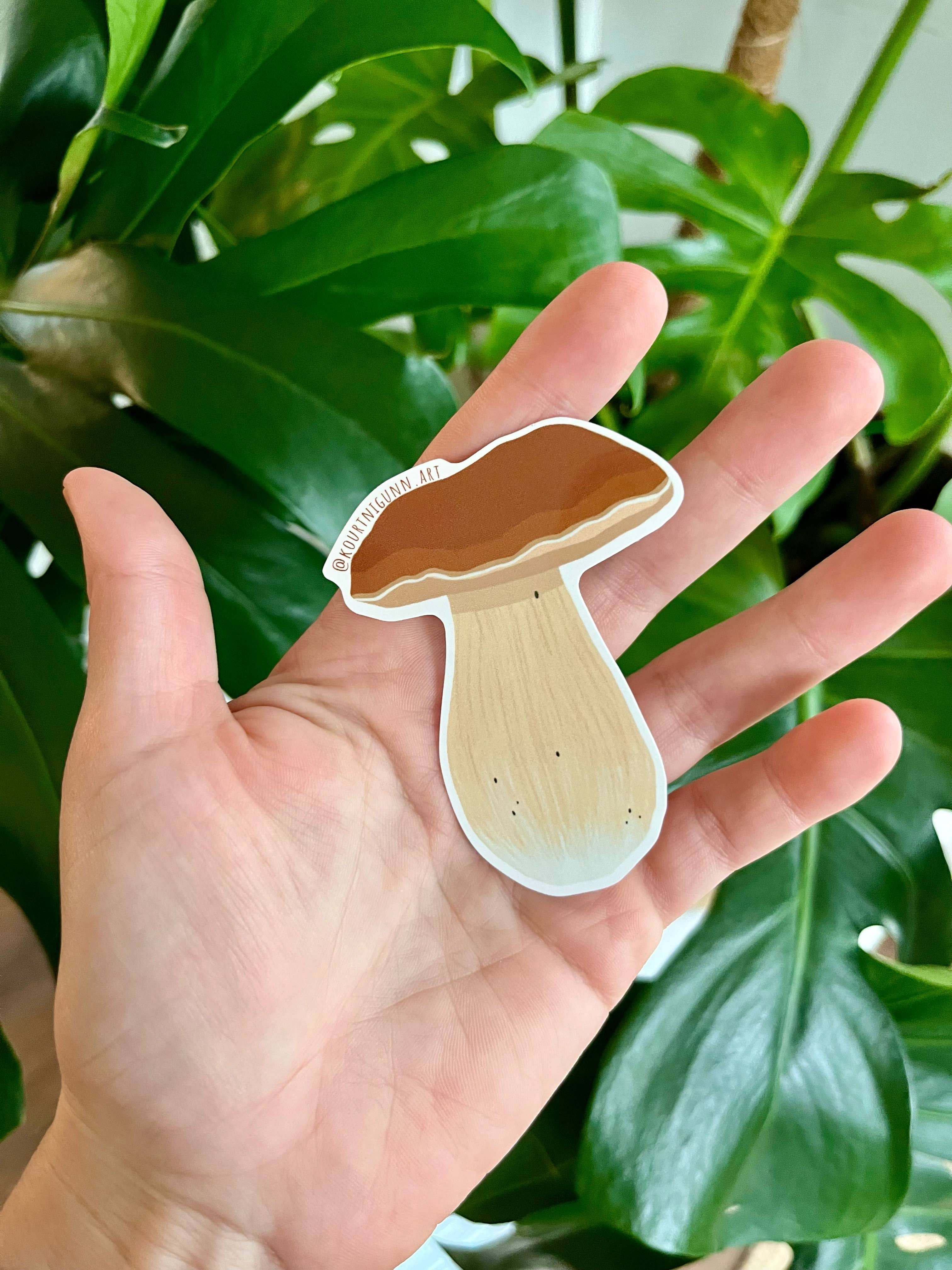 Mushroom Sticker | Water Resistant Vinyl Sticker