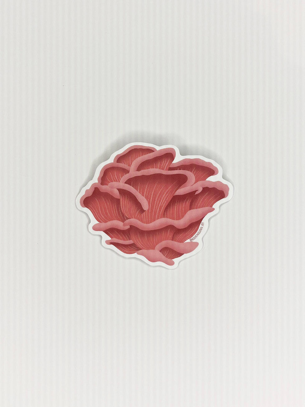 Thumbnail: Mushroom Sticker  |  Pink Oyster Mushroom Vinyl Sticker