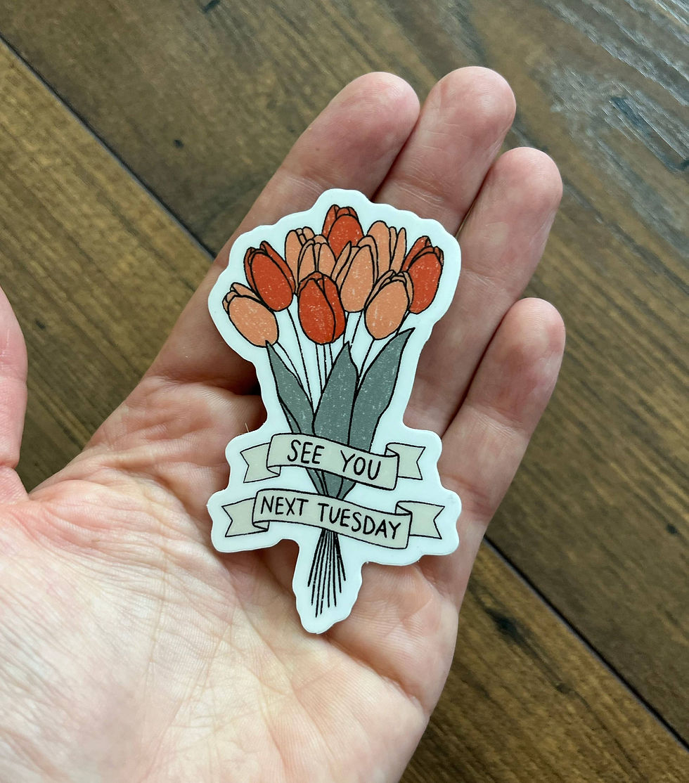 Thumbnail: See You Next Tuesday Vinyl Sticker  |  Die Cut Sticker